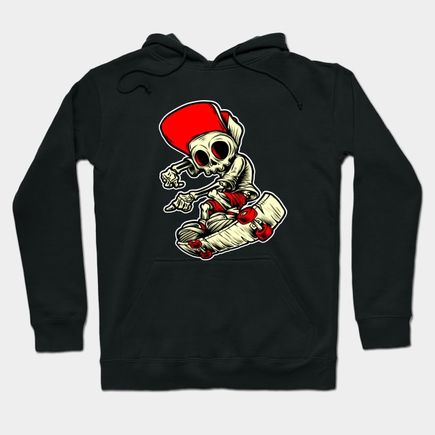 Skull Cartoon Hoodie by Unestore